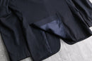 "KENZO" dark navy slim fit two button tailored jacket