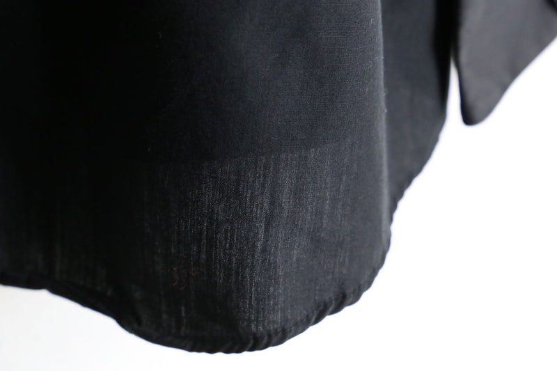 black color custom frill shirt