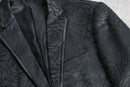 black rose emb single 1B tailored jacket