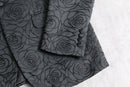 black rose emb single 1B tailored jacket