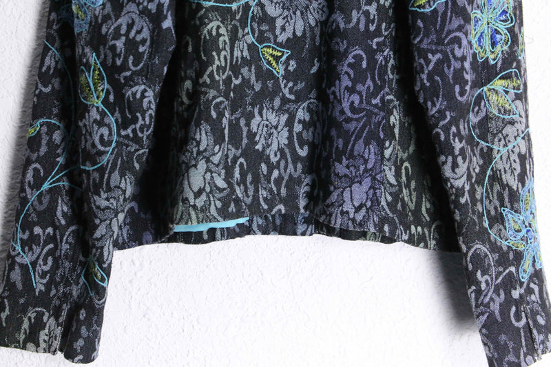 botanical embroidery tracker jacket