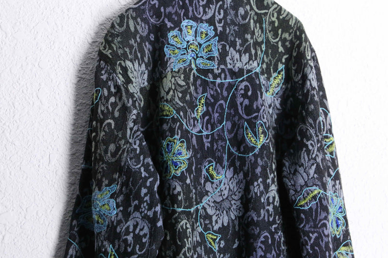 botanical embroidery tracker jacket