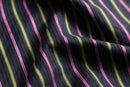 00's "KENZO HOMME" pink × lime green striped L/S shirt