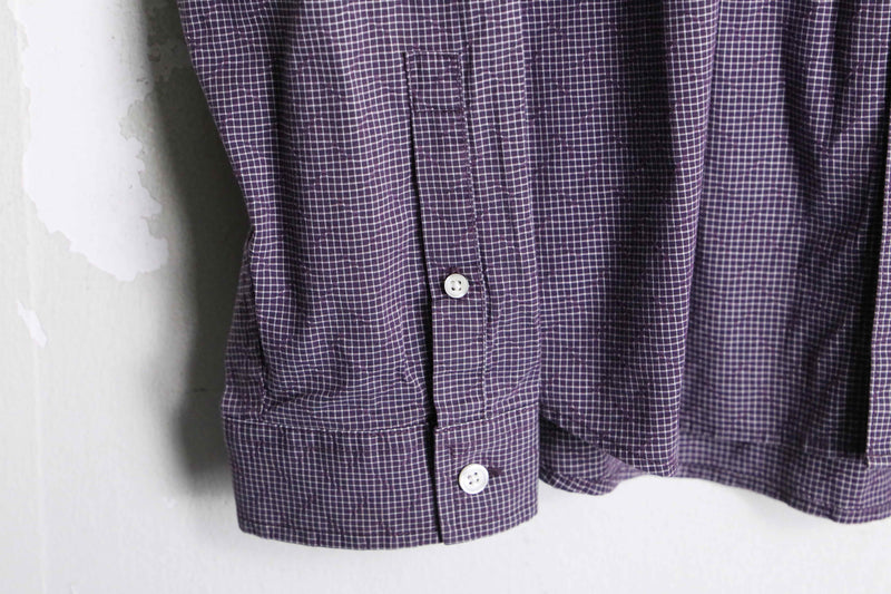 “ARMANI EXCHANGE” purple check dress shirt