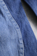 2000s Jaded Man swirl patchwork denim pants