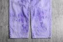 tie dye purple tapered denim