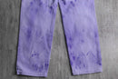 tie dye purple tapered denim