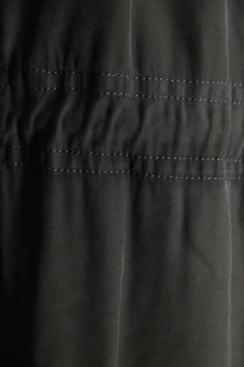 2000s zip up rayon poly twill coat