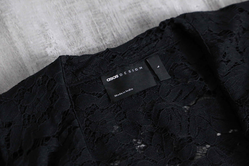 2000s total lace frill shirt