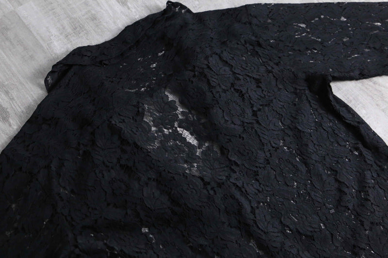 2000s total lace frill shirt