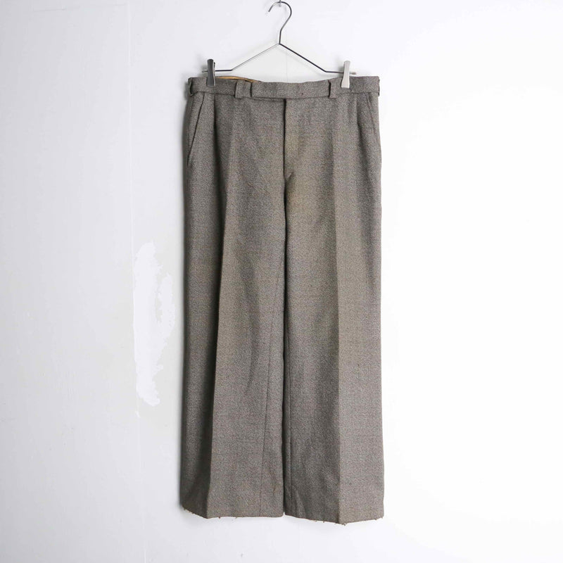 melange design wide straight slacks