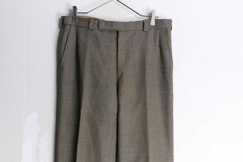 melange design wide straight slacks