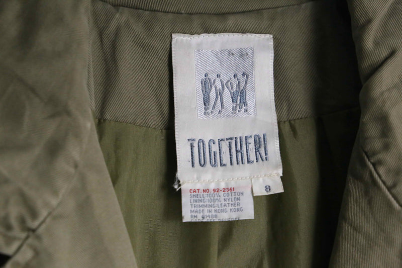 1990s TOGETHER cotton twill trench coat