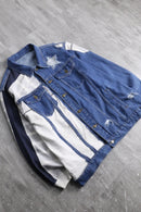 "Re:make" denim docking sweat jacket