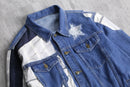 "Re:make" denim docking sweat jacket