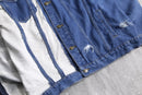 "Re:make" denim docking sweat jacket