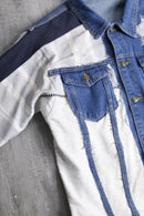 "Re:make" denim docking sweat jacket