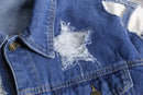 "Re:make" denim docking sweat jacket