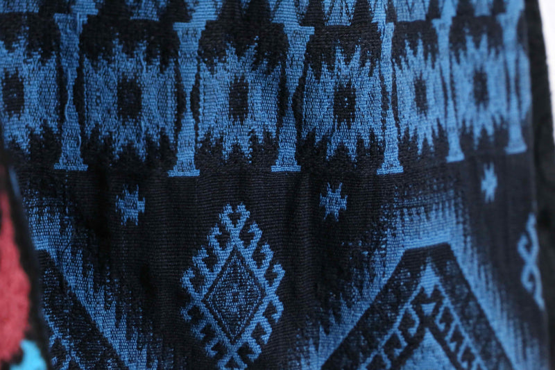 tribal mix design gobelin×crochet knit patchwork coat