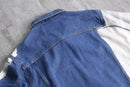 "Re:make" denim docking sweat jacket
