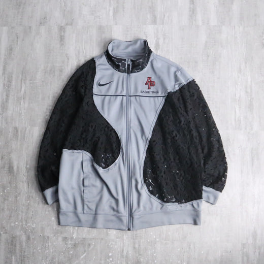 "Re:make" lace docking track jacket