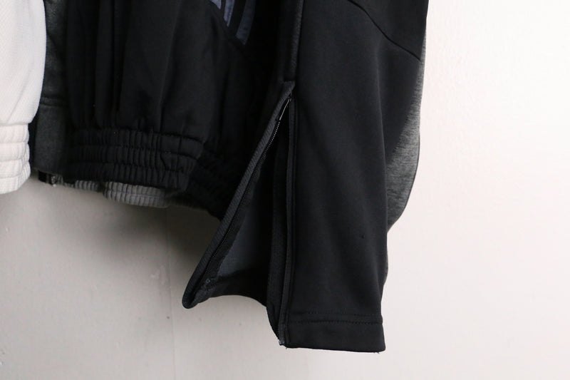 remake "再構築" black×navy zip hoodie