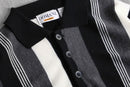 monotone stripe knit polo