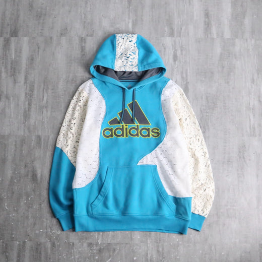 "Re:make" lace track docking jacket