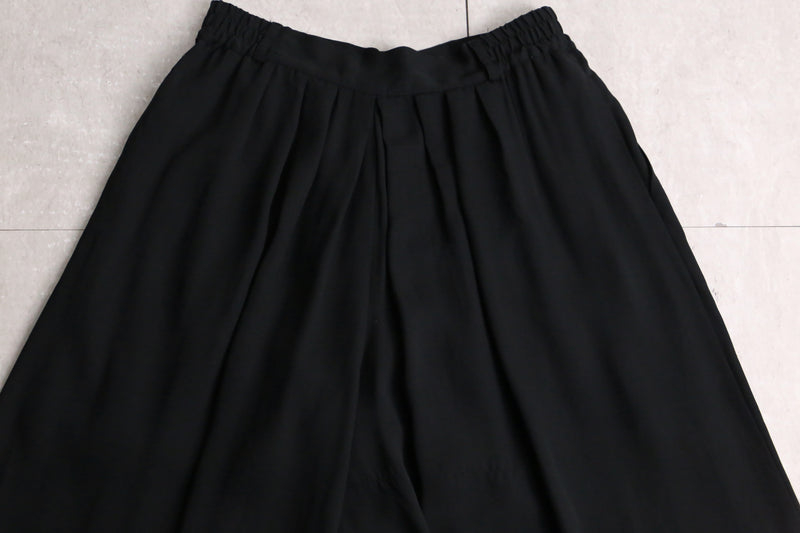 “袴” black super wide easy pants