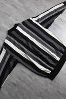 monotone stripe knit polo