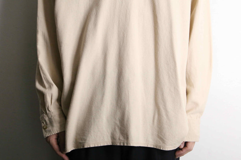 lace-up linen rayon shirt pullover