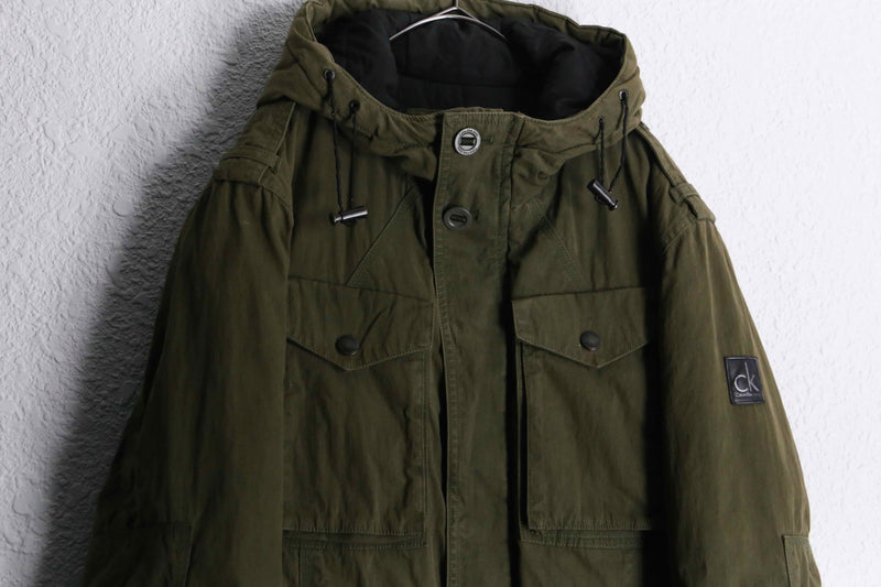 2000s Calvin Klein Jeans military sampling jacket