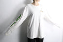 "STUSSY" cannabis pattern LS tee