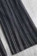 shadow stripe denim flare pants