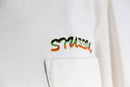 "STUSSY" cannabis pattern LS tee