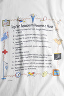 1990s Reasons to Become a Nurse tee