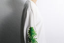 "STUSSY" cannabis pattern LS tee