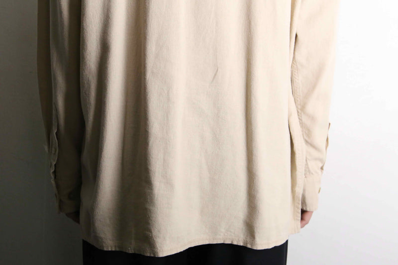 lace-up linen rayon shirt pullover