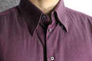 “VERSACE CLASSIC” glossy purple cotton shirt