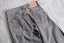 "Re:make" rosario leather patchwork denim pants