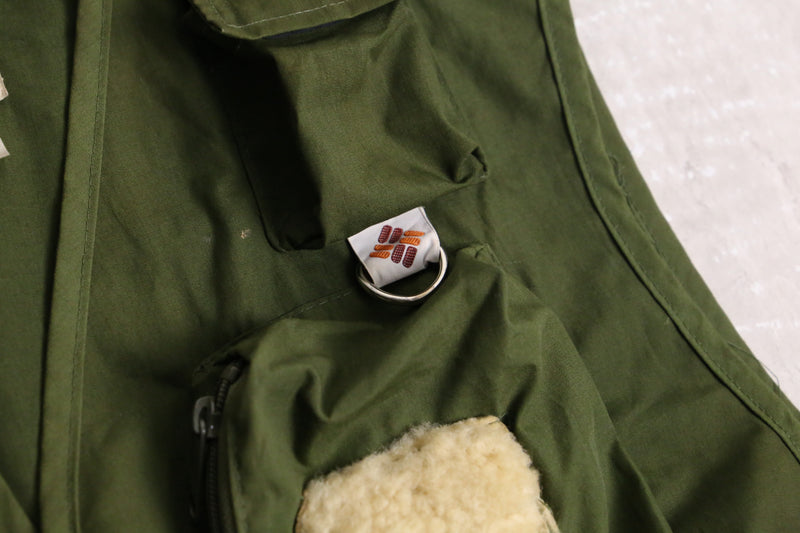 1970s-80s Columbia shirt length gear vest