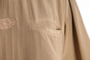90's "P.R.O.N.T.I" silk mao collar embroidered design shirt