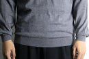 "BOSS" finest italian yarn gray crew neck knit