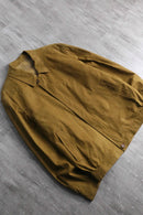 mustard suède zip jacket