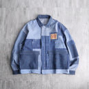 "Re:make" denim patchwork work jacket