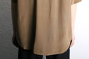 90's "P.R.O.N.T.I" silk mao collar embroidered design shirt