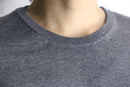 "BOSS" finest italian yarn gray crew neck knit