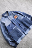 "Re:make" denim patchwork work jacket