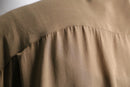 90's "P.R.O.N.T.I" silk mao collar embroidered design shirt