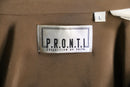 90's "P.R.O.N.T.I" silk mao collar embroidered design shirt